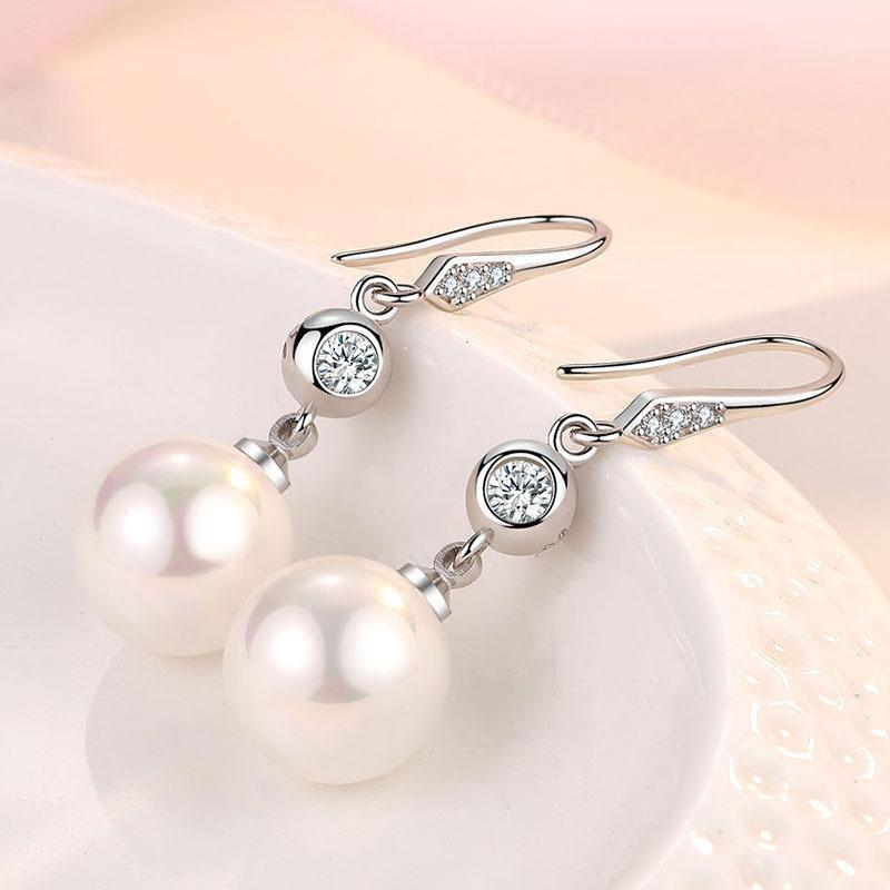 Ohrringe aus 925er Sterlingsilber für Damen, origineller Charme, doppelte Creolen mit Pavé-Zirkonia, feiner Verlobungs- und Jahrestagsschmuck, Geschenk 5355