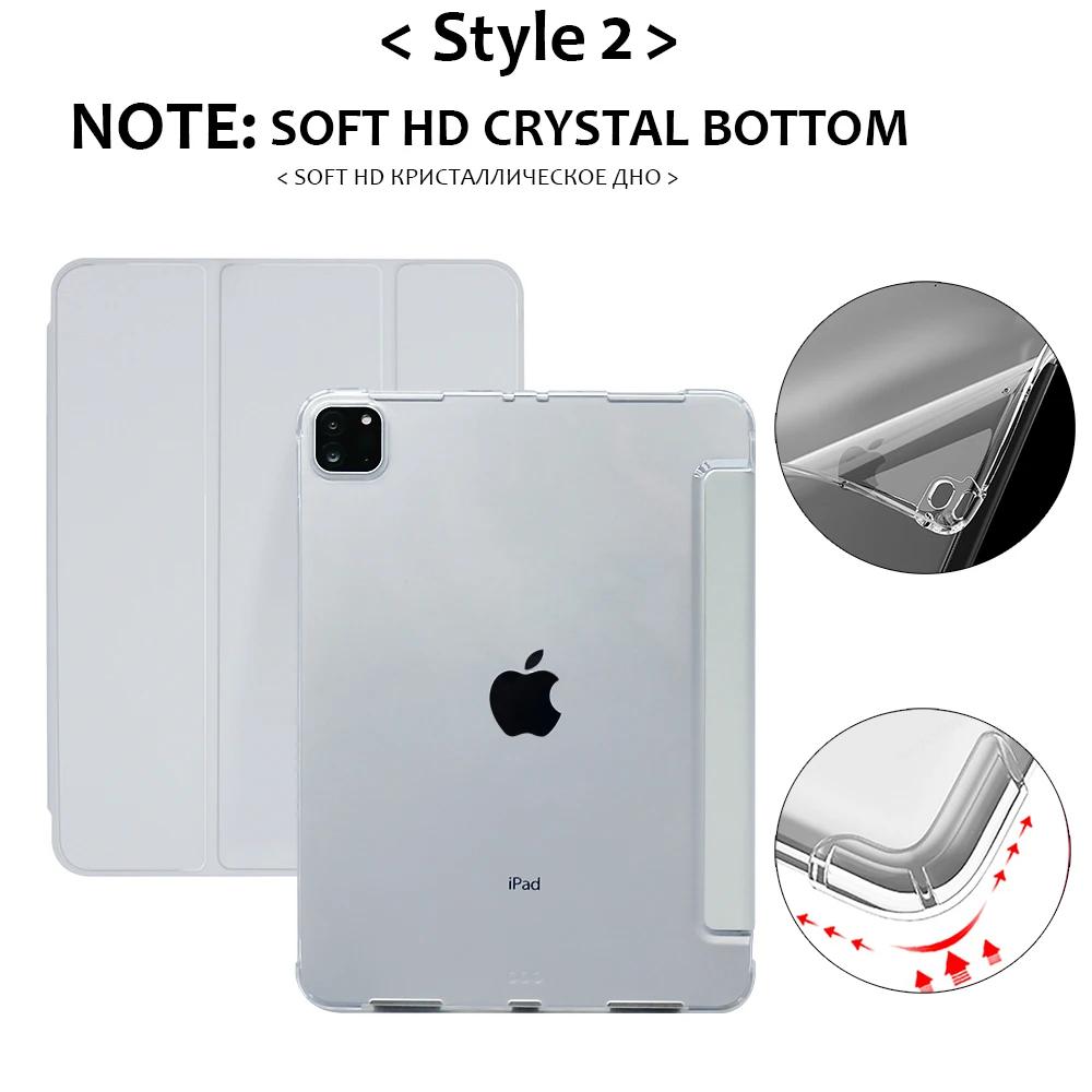 Voor iPad A16 Hoes 2025 Magnetische Drievoudige Standaard Transparante Cover met Potlood voor iPad 11e Generatie A3355A3356 Tablethoes 11"