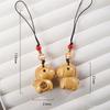 Creative Sandalwood Zodiac Horse Keychain Pendant Mobile Phone Hanging Decor Cute Wooden Artifacts Small Ornament Couple Gifts
