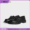 Spring and Summer New Fashion Huizhou Women's Shoes Solid Color Loafers Platform Shoes Women's Comfortable Thick Heel British Style Small Leather