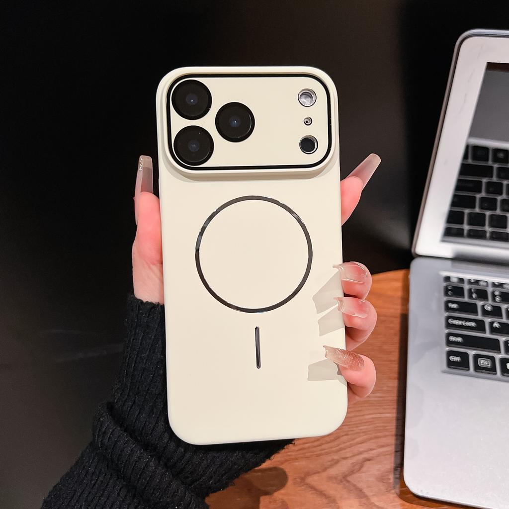 Suitable for IPhone17 Promax Dopamine Phone Case  Thin Ring Magnetic Apple 17 All Inclusive Lens PC Protective Case