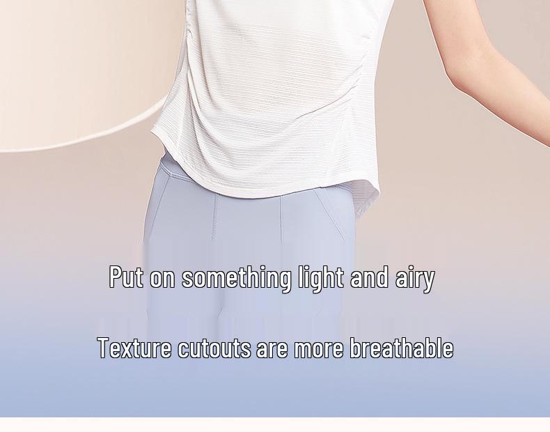 Women's Quick-Dry Yoga Running T-Shirt - Loose Fit, Short Sleeve, Lightweight Summer Cover-Up