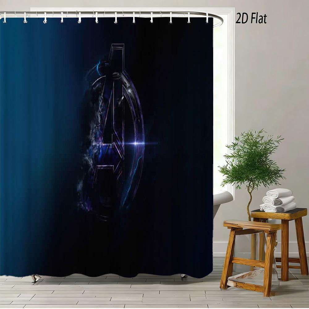 Spider-Man On London Landmark Waterproof Shower Curtain For Superhero Bathroom Decor