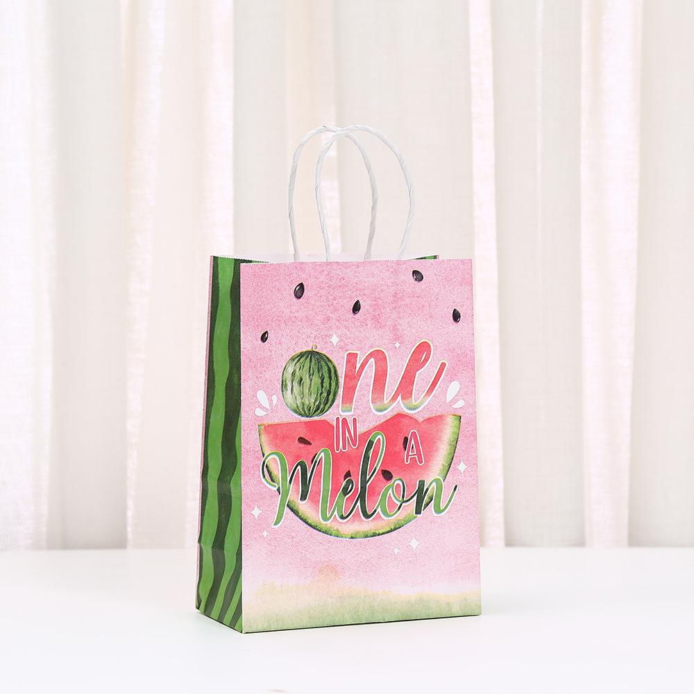 StoBag watermelon theme gift wrapping bags for sweets personalized packaging birthday party favor bags candy treat bags