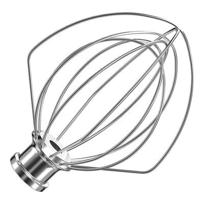 AEE2-Stainless Steel 6-Wire Whip Attachment For Kitchenaid Tilt Stand Mixer 4.5-5 Quart Bowl