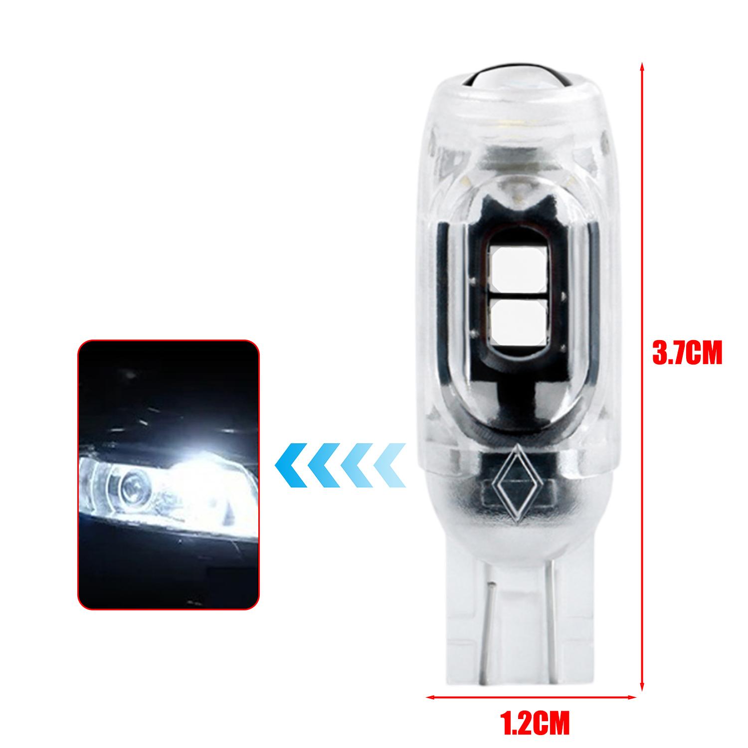 T10 Car Strobe Light 3030 5SMD High Brightness Motorcycle LED Flashing License Plate Light 5W5 Infinite Decoding Clearance Lamp 6000K&1pcs
