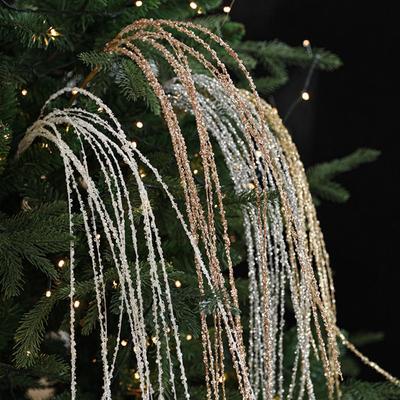 90cm Artificial Christmas Glitter Branches Handmade Sequins Simulated Christmas Branches Realistic Elegant