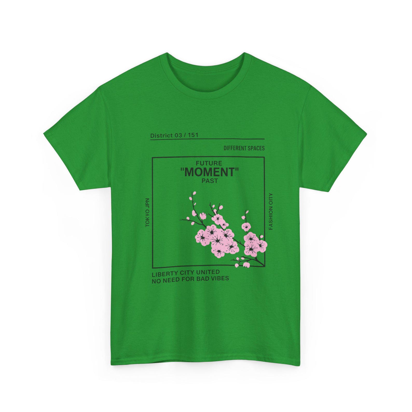 Cherry Blossom Moment Tee | Minimal Floral Graphic Shirt 3XL