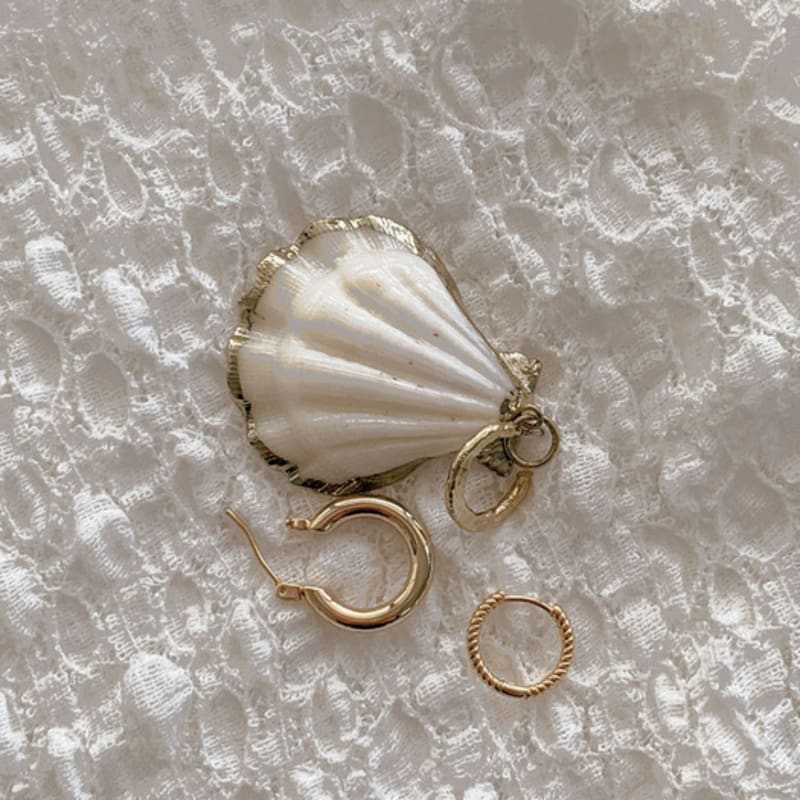 

objet213 Basic Hoop Earrings set_02 (3 sets) Original