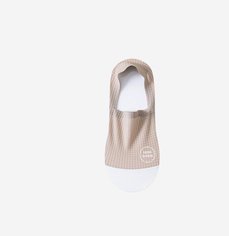 Men s Ice Silk Non-Slip No-Show Socks - Breathable, Sweat-Wicking Mesh 38-45