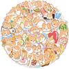 50 Cartoon Puppy Weekend Sticker Pack Waterproof Transparent PET Hand Account Corgi Material Decorative Guitar Notebook