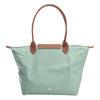 Longchamp Borsa Tote Pieghevole Le Pliage Originale in Tela Riciclata Borsa della Spesa Borsa a Spalla Grande da Donna Verde Pallido L1899089P99