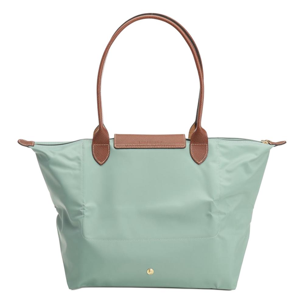 Longchamp Borsa Tote Pieghevole Le Pliage Originale in Tela Riciclata Borsa della Spesa Borsa a Spalla Grande da Donna Verde Pallido L1899089P99
