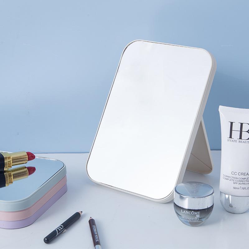 HD Square Folding Portable Makeup Mirror - Minimalist and Elegant Design