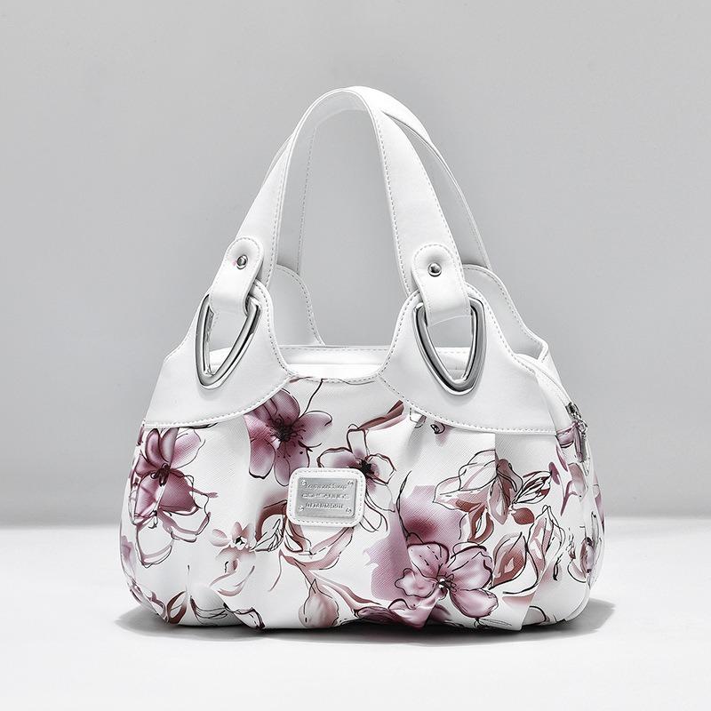 Bag new fashion trend printed handbag multi-color soft bag vegetable basket bag