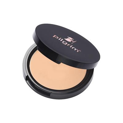 Pilgrim Golden Beige Matte Finish Compact Powder 20 G Pack For All Skin Types, Controls Oil & Conceals Flawlessly