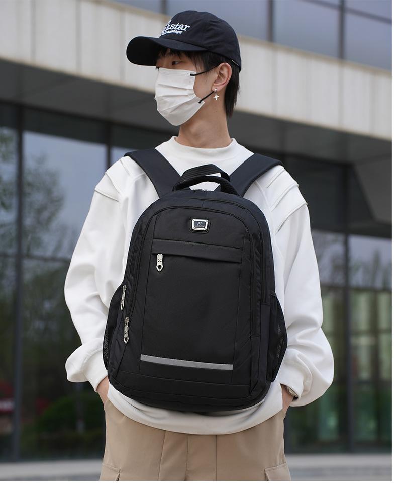 Men'S High School Junior High School College Student Schoolbag Burden Reduction Travel Backpack Men'S Large Capacity Business