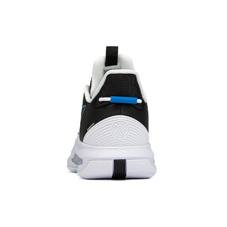 Li Ning Wear resistant, Non slip And Breathable Low top Basketball Shoes Men's White Black ABPR069-1