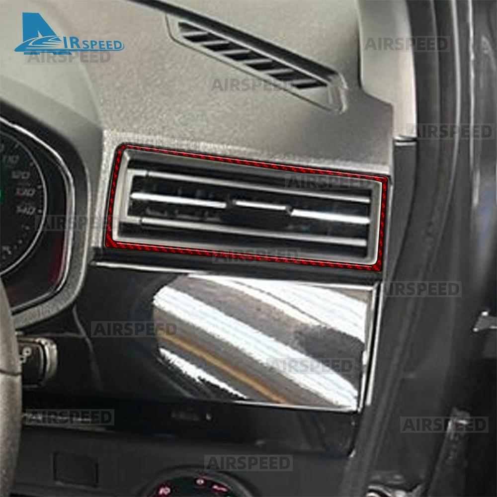 Real Soft Carbon Fiber Sticker For Seat Ibiza 6F 2018 2019 2020 2021 2022 2023 2024 2025 Car Center Console Air Outlet Frame
