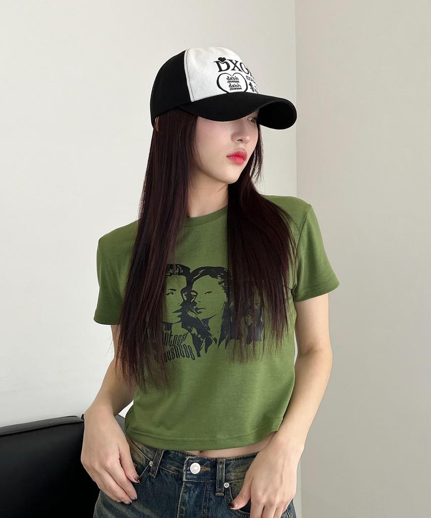 D.XO.H Logo Ball Cap [White/Black]