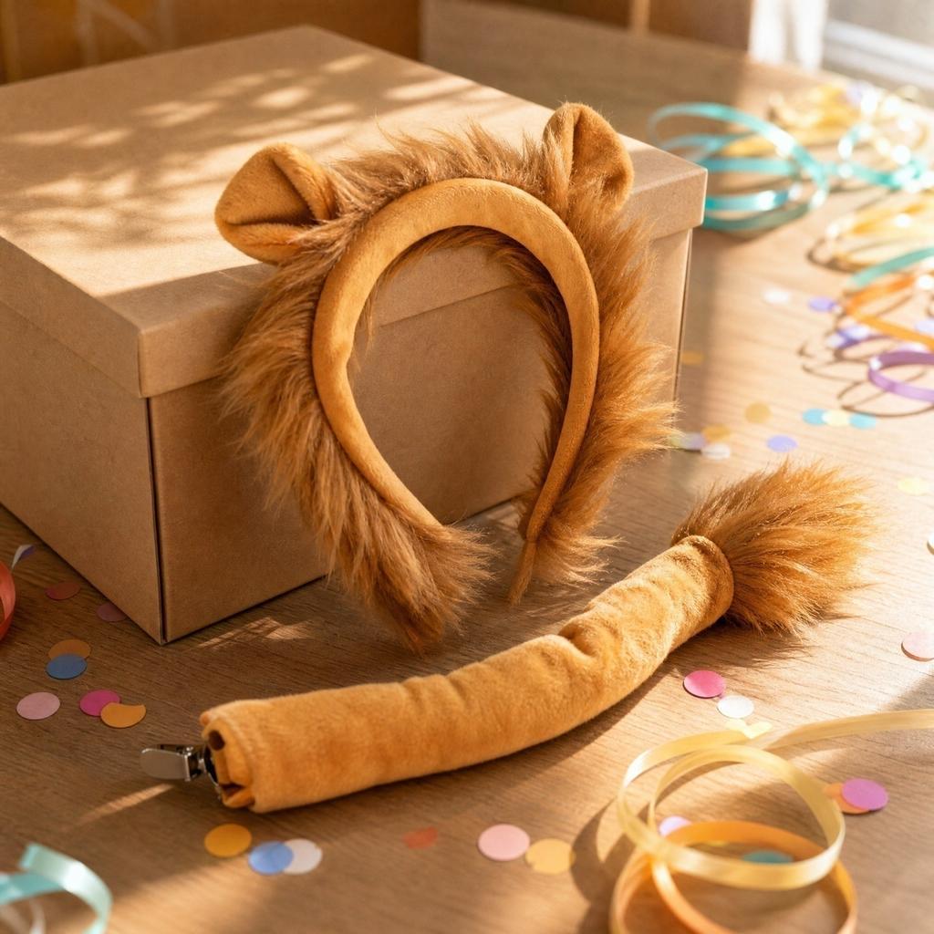 Animal Party Costume Accessories Set with Headband and Tail