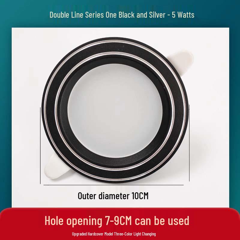 Dreifarbige dimmbare Einbauspots für Wohnzimmerdecke, 7,5 Ausschnittloch