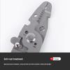 Adjustable Multifunctional Wire Stripper & Cutter with Crimping Pliers and Bent Handle