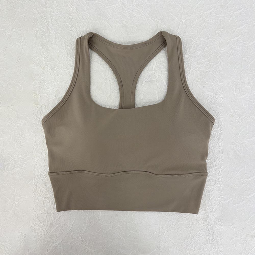 Alo Style Low-Intensity Sports Bra with Wide Straps and Cups for Yoga and Running