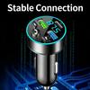 Digital Display FM Transmitter Car Chargers Handsfree MP3 Player Fast USB Type C Charging Adapter