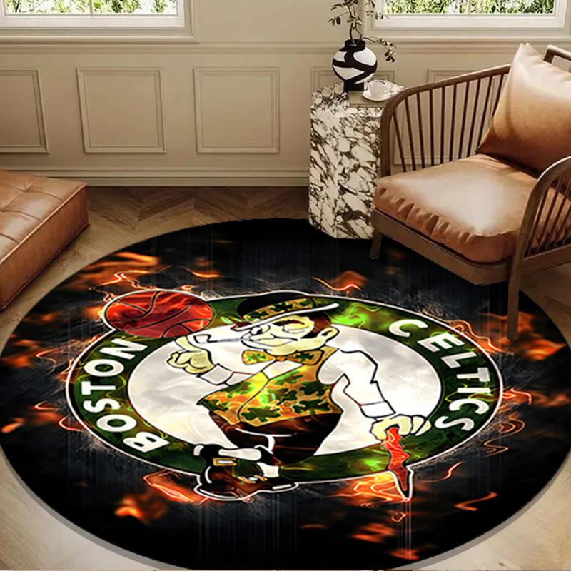 Boston-Celtics Logo Round mat, Anti-slip Circle Carpet Chair rug For livingroom,Bedroom, doormat home decor Gift Christmas Gifts