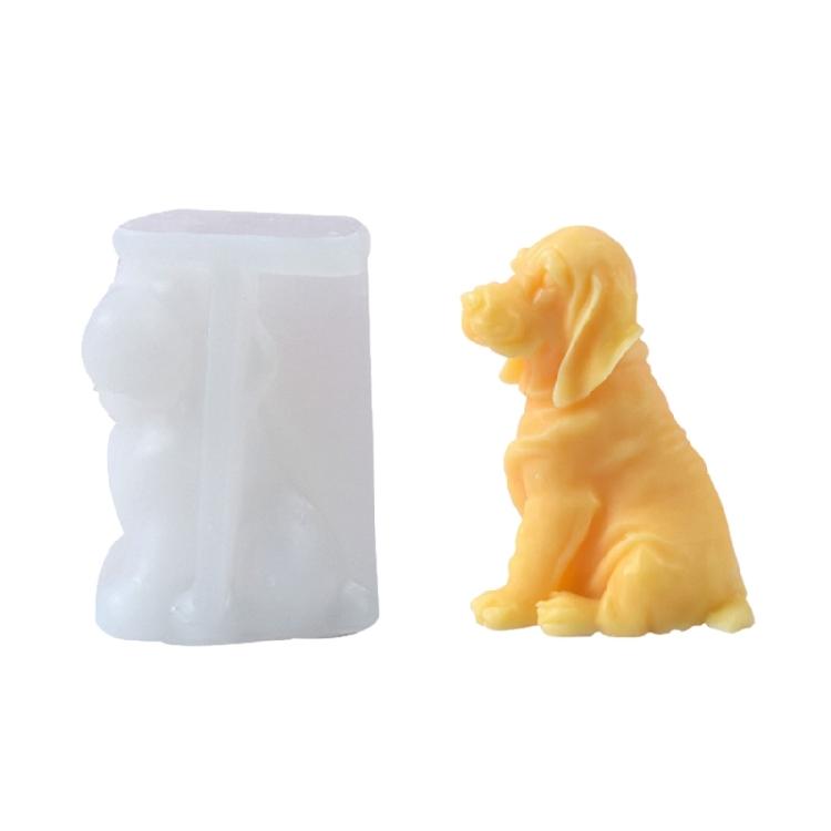 Animal Dog Shaped Candle Silicone Molds for Candle Soap Table Ornaments Gypsum Decorations, Epoxy Resin Silicone Molds