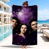 Vampir Saga Romanze Strandtuch, Mikrofaser Strandtuch, Perfekt für Pool, Strand, Reisen, Heimdekoration Strandparty Fan Geschenke