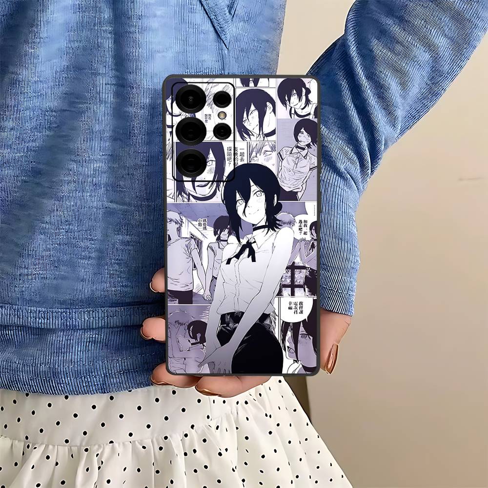 

Cool Anime R-Reze Phone Case For Samsung S 24 Fe 25 Ultra Plus 20 Lite 21 30 22 23 24 22 Ultra 5G Fundas Samsung S24 ULTRA