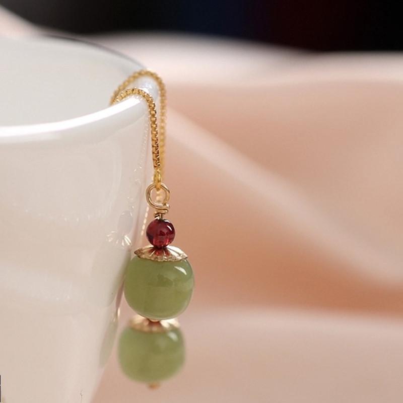 

Natural Hetian Jade Clear Water Material Earrings for Women s9Silver earrings from the United States14k Gold-plated minimalist earrings 14k Gold-plated earrings7