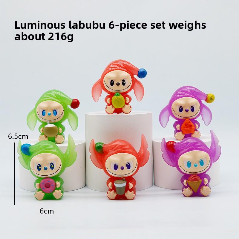 

Фигурка-сюрприз Лабубу, кукла, окружение, милая детская кукла, украшение, модель автомобиля