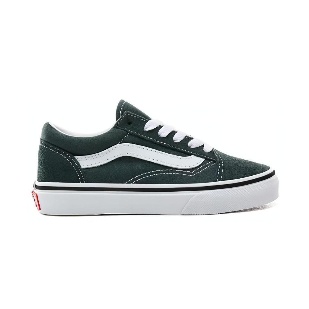 Vans Old Skool Low top Kids' Skateboarding Shoes Dark Green Children Aged 3 7 Years Old VN0A4BUUV3N