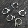 14x12mm 30pcs High Quality Silver Plated Rose Gold Color Rhodium Plated Brass French Earring Hooks Wire Settings Base Whole Sale