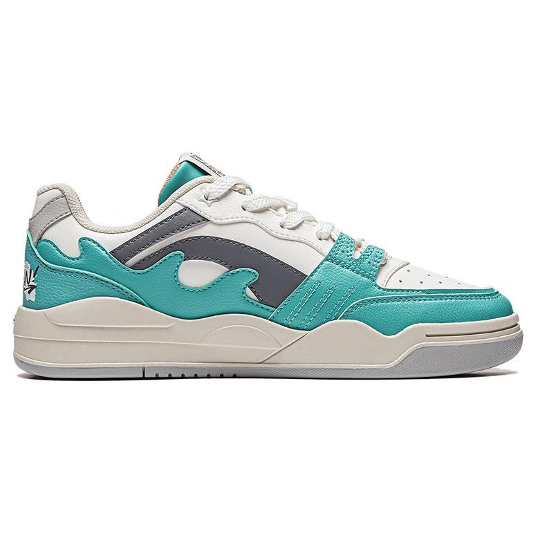 Li-Ning Light Blue Ocean Lightweight High Resilience Thick Sole Height Increasing Wear Resistant Breathable Low Top Skate Shoes AGCT416-2