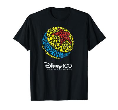 Disney 100 Pixar Ball Characters Anniversary D100 T-shirt
