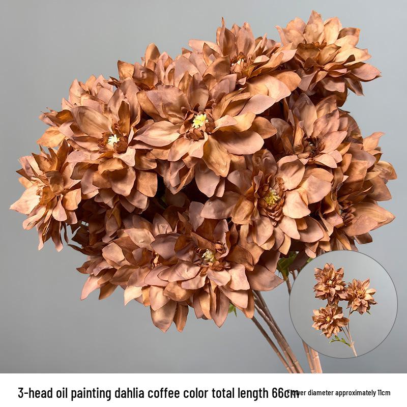 Karamelkleurige Kunstbloemen Bruiloftsdecoratie - Plafond- en Wegdekarrangementen, Koffietint Nepbloemen.