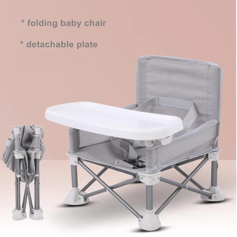 1Pc Kids Portable Dining Chair Foldable Baby High Chair for Small Spaces Easy Storage Compact Lightweight for Outings