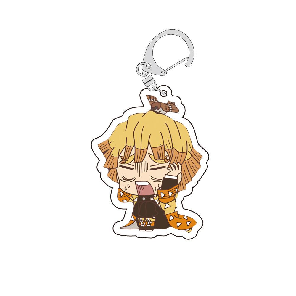 

Demon Slayer Kimetsu Yaiba Tanjiro Nezuko Tokito Muichiro Acrylic Double Sided Keychain Transparent Anime Pendant Cosplay no Carry Mini Lightweight 55mm