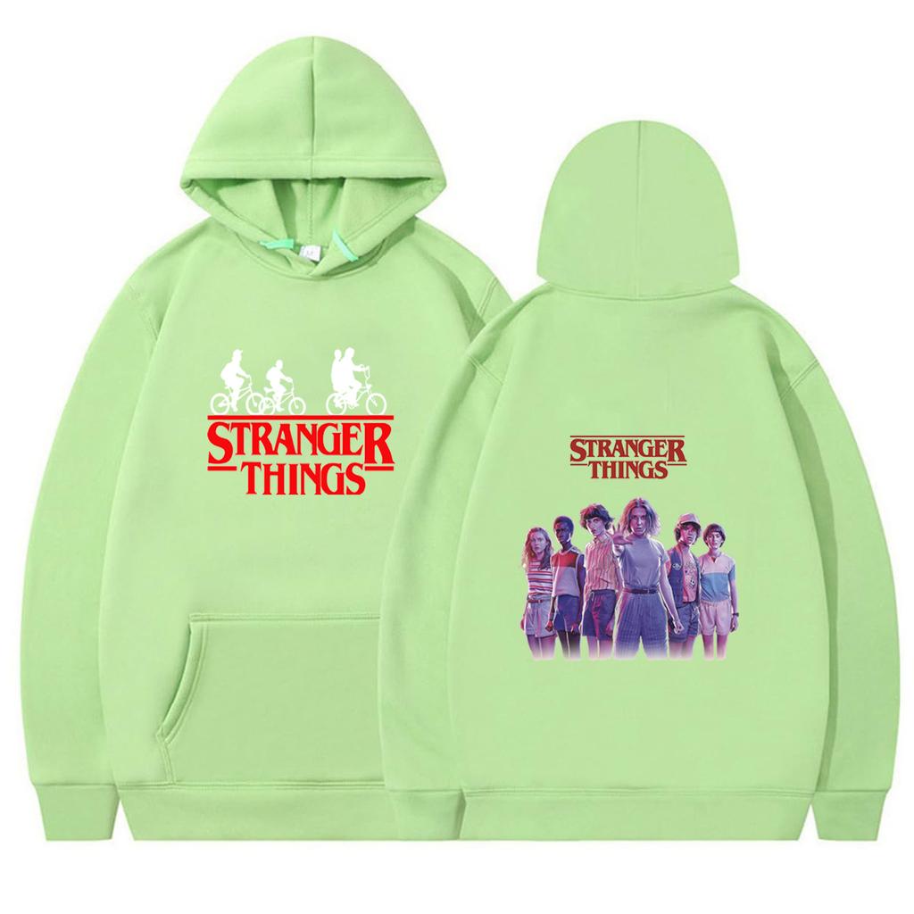 Men's and Women's Fleece Sweater Jumper Hoodie Anime hoodieStranger Things4