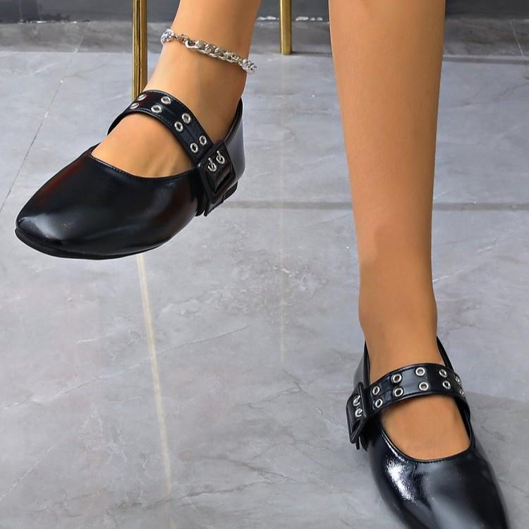 Fashion Luxury Retro Style Thick Heel Women Mary Jane Shoes Fashion Shallow Ladies Comfort Office Footwear Lolita Shoes Women Topsiders