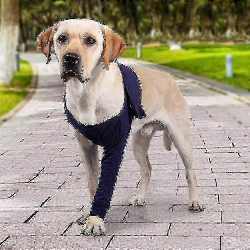 Dog Anti-Lick Sleeve for Leg Injury Recovery, Pet Wound & Sprain Protection Sleeve, Adjustable Breathable Bandage for Small Medium Dogs