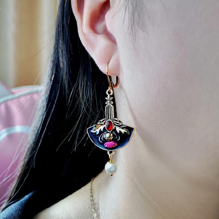 Bohemian Dangle Earrings for Women Pomegranate Flowers Dangle Earring Jewelry