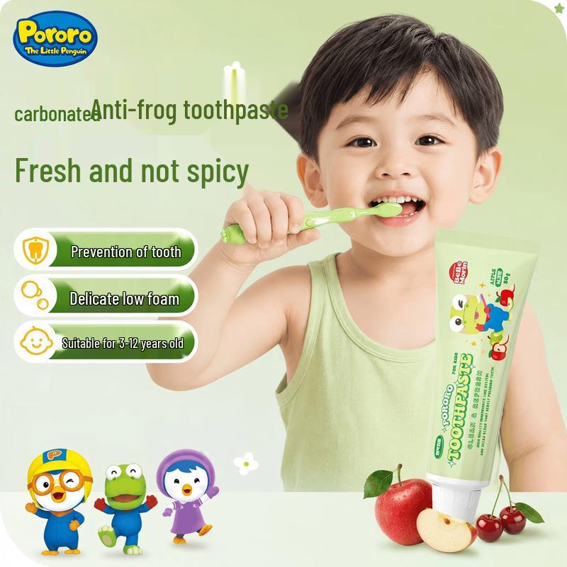 Pororo Kids Fluoride Toothpaste, Green Apple
