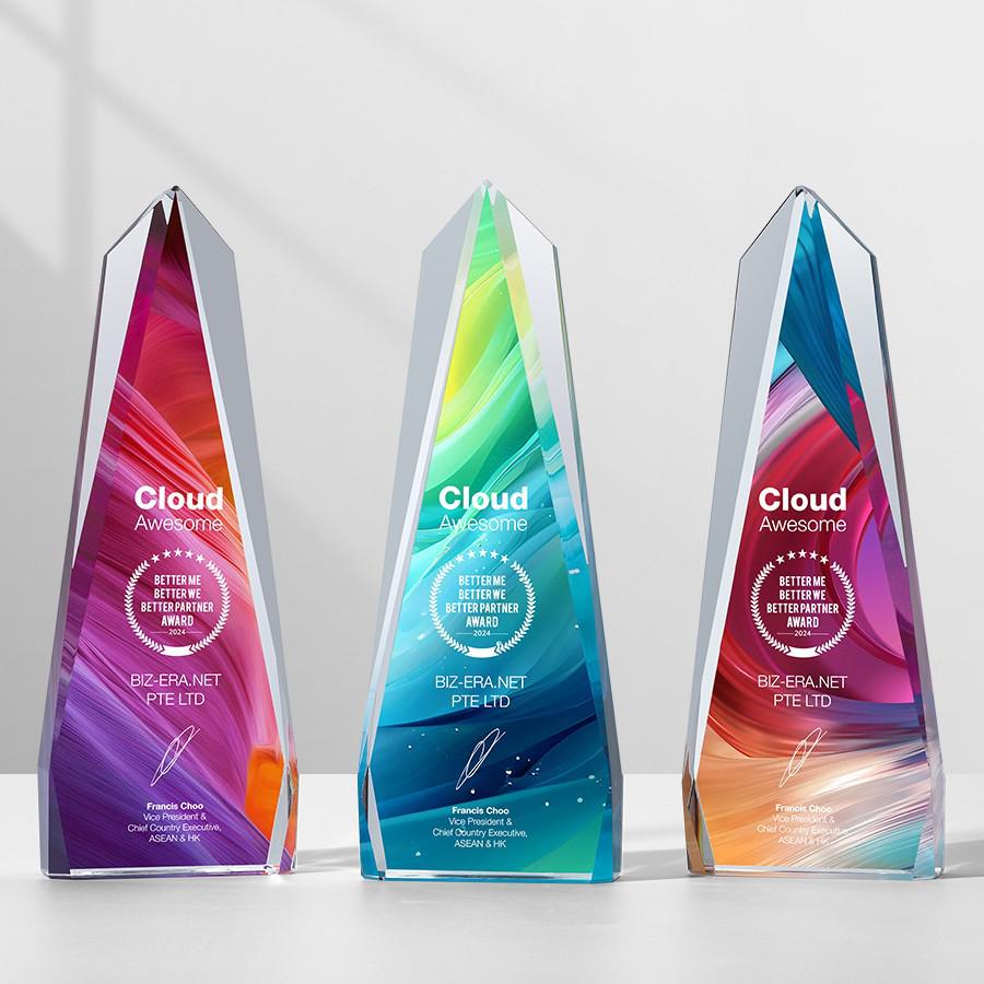 Trophée en Cristal Haut de Gamme pour la Récompense de l'Employé Exceptionnel lors de la Réunion Annuelle