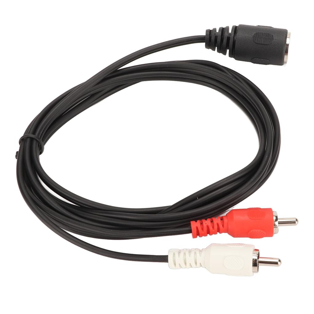 5 Pin DIN Female To 2 RCA Male Cable Strong Grip Sound Adapter Cable for CD Player VCR DVD 4.9ft
