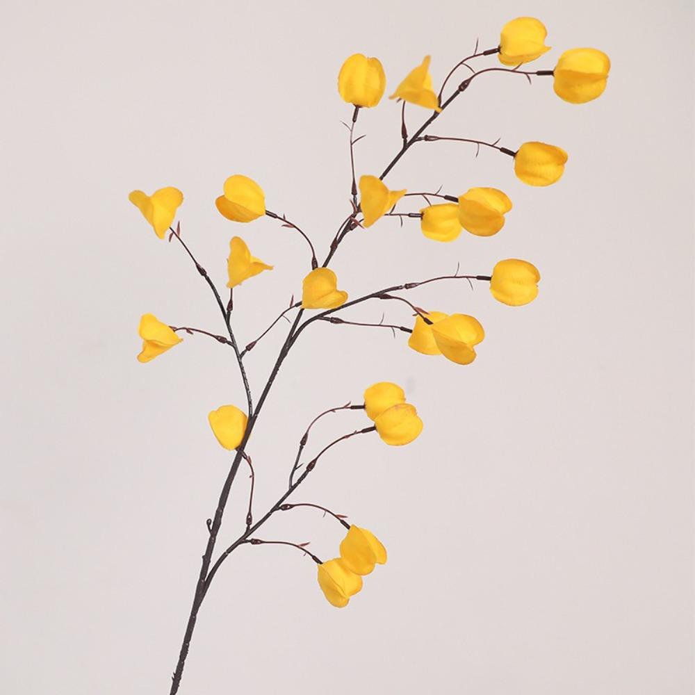 Plastic Artificial Lantern Fruits Realistic Simulation Flower Lantern Flower Branch  Wedding Decor жёлтый